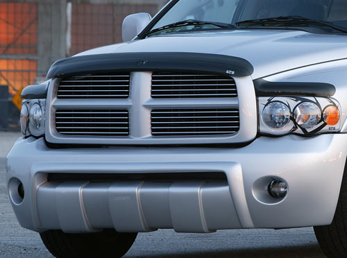 GTS Omni-Gard Smoked Hood Deflector 02-05 Dodge Ram - Click Image to Close